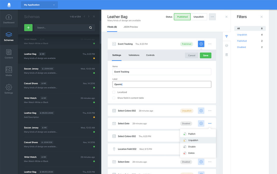 Squidex Screenshot 1