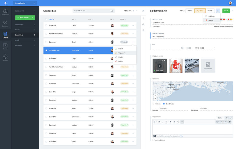 Squidex Screenshot 2