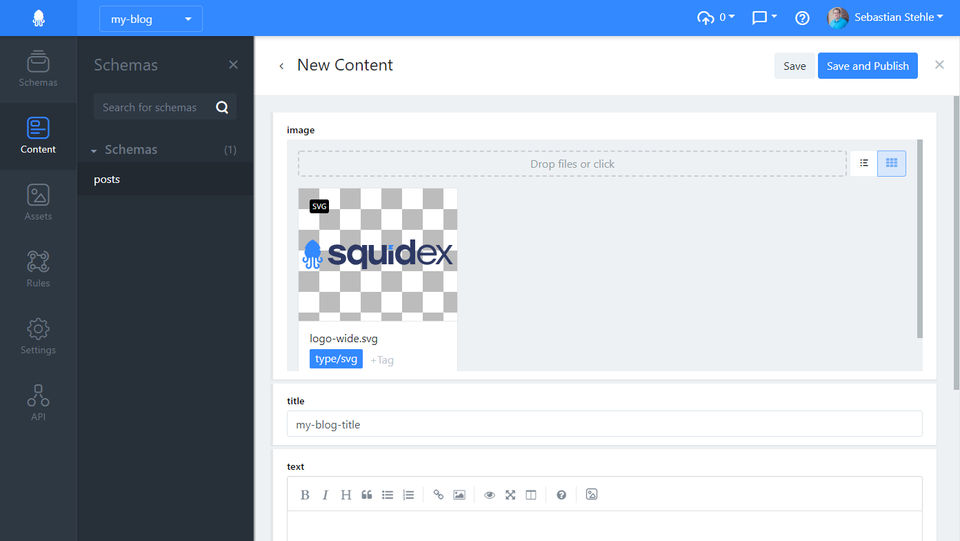 Squidex Screenshot 4