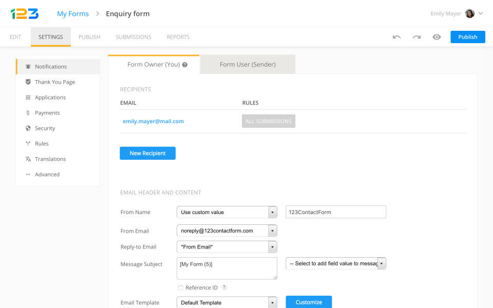123FormBuilder Screenshot 3