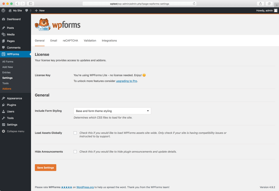 WPForms Screenshot 4