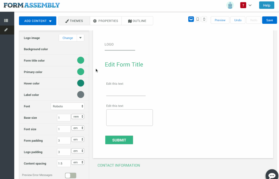 FormAssembly Screenshot 3