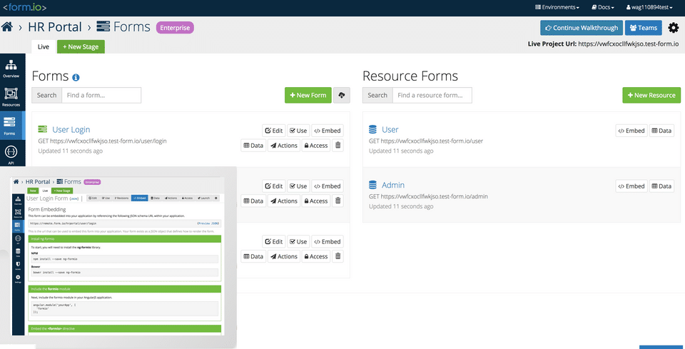 Form.io Screenshot 1