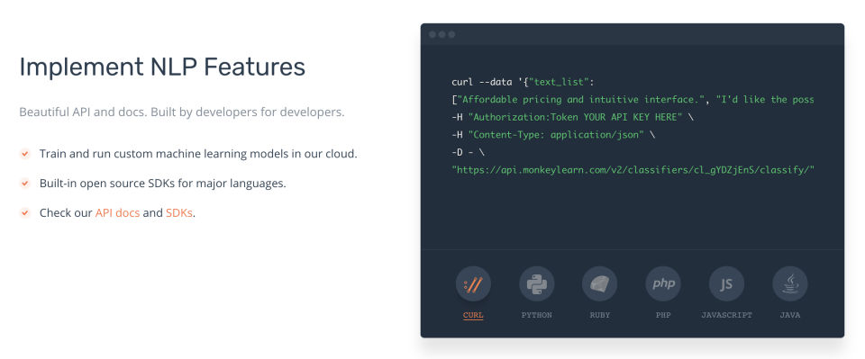 MonkeyLearn Screenshot 3