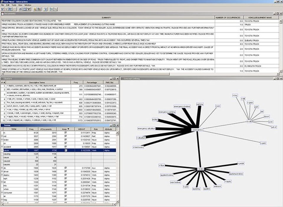 SAS Text Miner Screenshot 7