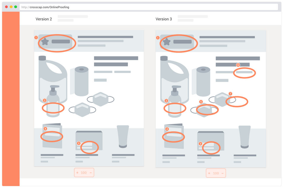 CrossCap Online Proofing Screenshot 2