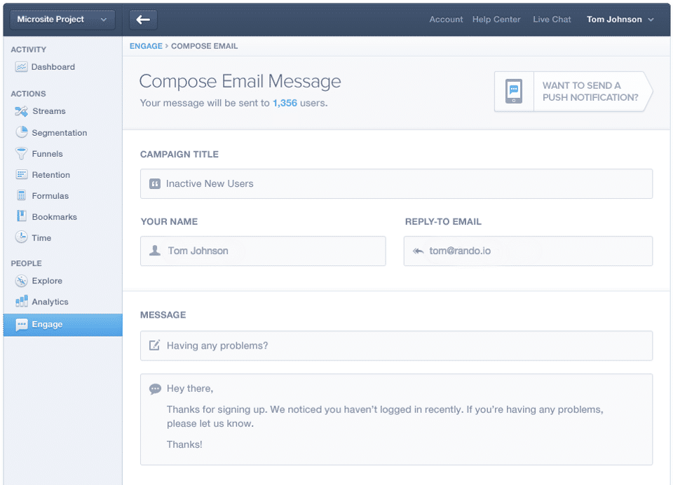 Mixpanel Screenshot 3