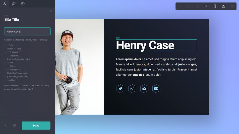 Carrd Screenshot 1