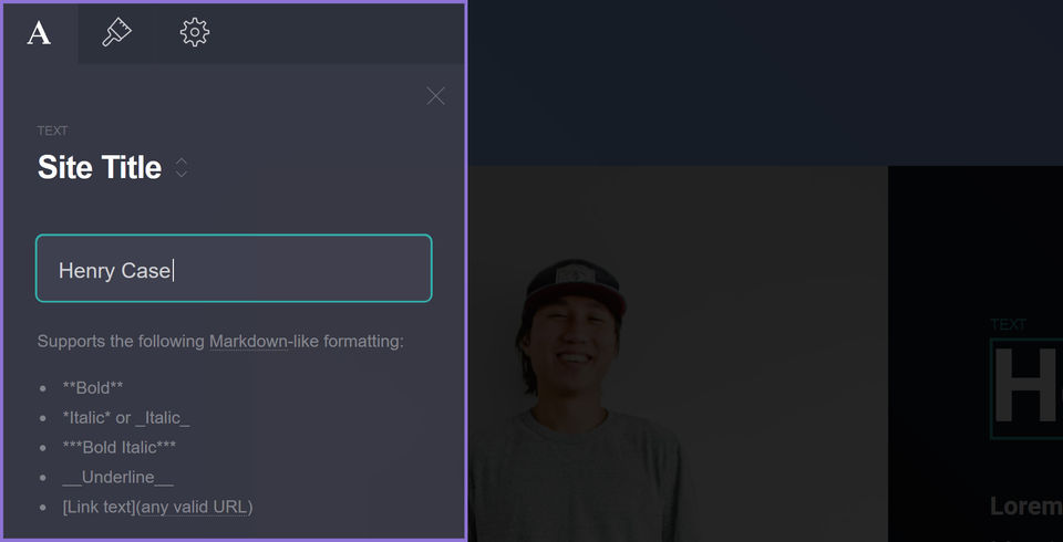 Carrd Screenshot 2