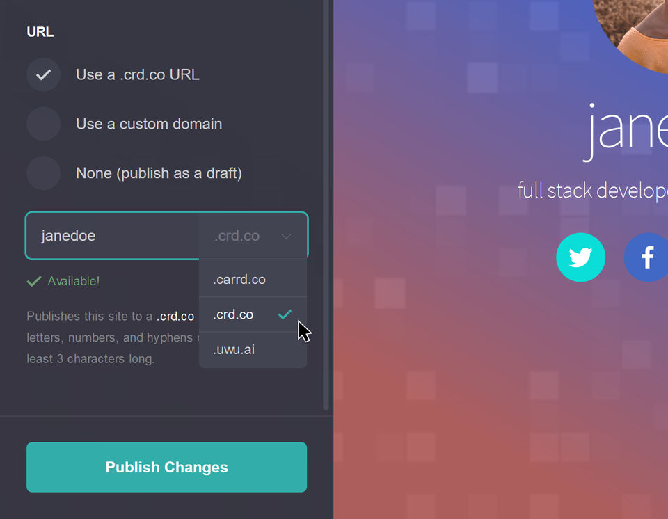 Carrd Screenshot 6