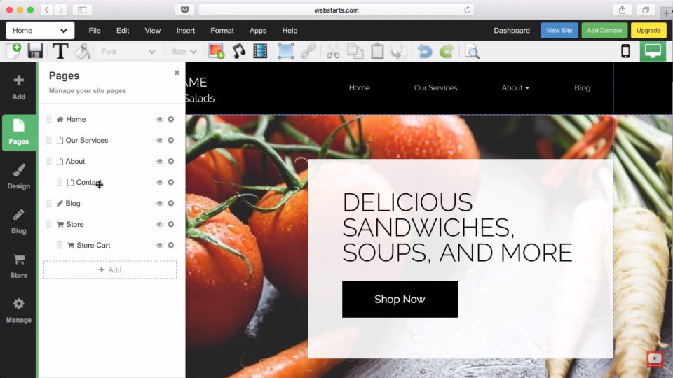 WebStarts Screenshot 2