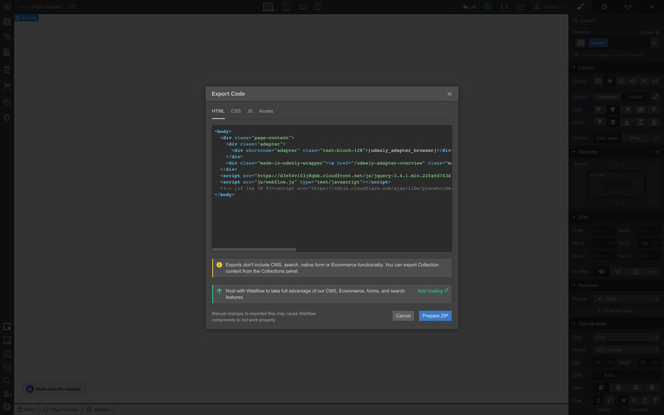 Udesly Adapter Screenshot 2