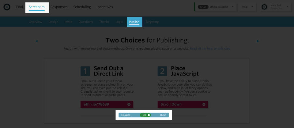 Ethnio Screenshot 2
